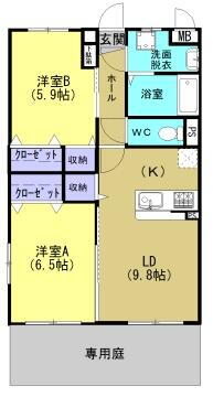 栃木県佐野市高萩町 佐野市駅 2LDK マンション 賃貸物件詳細