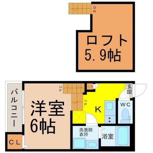 愛知県名古屋市中村区長筬町２丁目 中村公園駅 1SK アパート 賃貸物件詳細