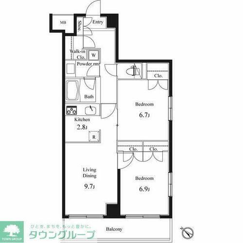 東京都文京区水道１丁目 飯田橋駅 2LDK マンション 賃貸物件詳細