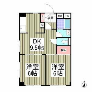 埼玉県さいたま市南区別所３丁目 武蔵浦和駅 2DK マンション 賃貸物件詳細
