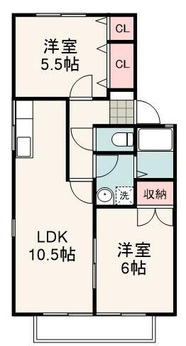 静岡県静岡市清水区谷津町１丁目 清水駅 2LDK アパート 賃貸物件詳細