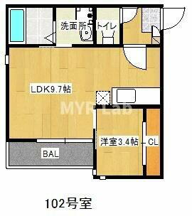 福岡県福岡市南区塩原４丁目 大橋駅 1LDK アパート 賃貸物件詳細