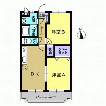栃木県栃木市大町 新栃木駅 2DK マンション 賃貸物件詳細