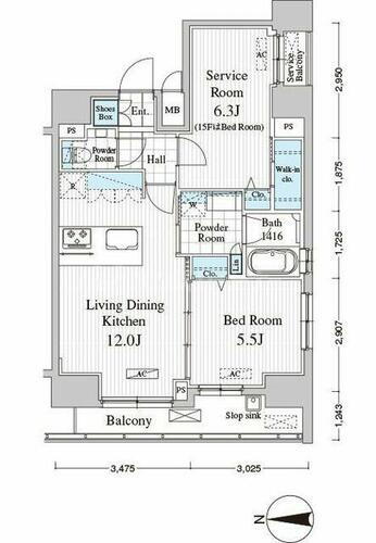 Ｔｏｔｓｕ　Ｒｅｓｉｄｅｎｃｅ　Ｋａｍｉｎａｒｉｍｏｎ 11階 1SLDK 賃貸物件詳細