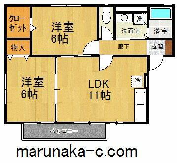 神奈川県相模原市中央区宮下本町２丁目 多摩境駅 2LDK アパート 賃貸物件詳細