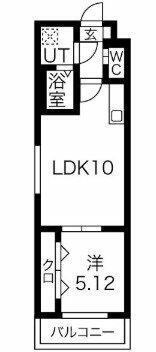 エスグランデ中崎町 2階 1LDK 賃貸物件詳細