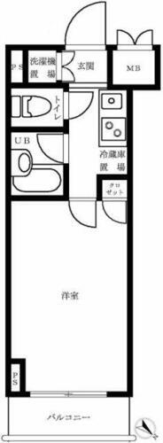 ルーブル三田 6階 1K 賃貸物件詳細