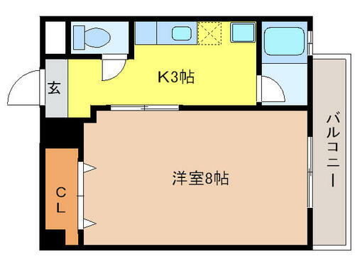 岐阜県岐阜市柳津町高桑西３丁目 1K マンション 賃貸物件詳細