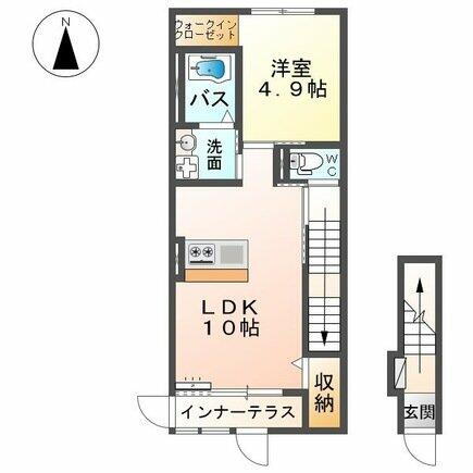 群馬県高崎市石原町 南高崎駅 1LDK アパート 賃貸物件詳細