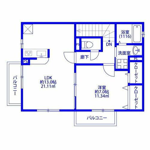 神奈川県大和市福田３丁目 桜ヶ丘駅 1LDK アパート 賃貸物件詳細