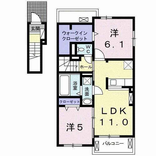 群馬県太田市新田木崎町 木崎駅 2LDK アパート 賃貸物件詳細