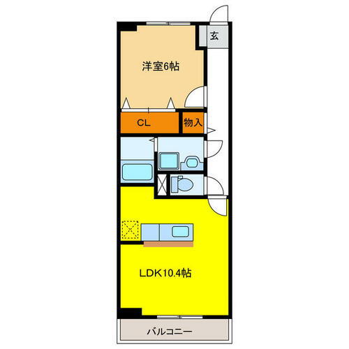 岐阜県岐阜市野一色５丁目 1LDK マンション 賃貸物件詳細