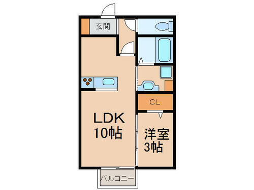 愛知県小牧市外堀１丁目 1LDK アパート 賃貸物件詳細