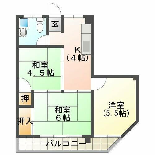 兵庫県神戸市垂水区福田５丁目 垂水駅 3DK マンション 賃貸物件詳細
