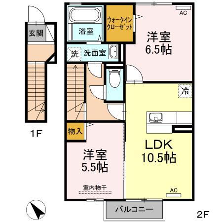 大分県中津市大字大塚 中津駅 2LDK アパート 賃貸物件詳細
