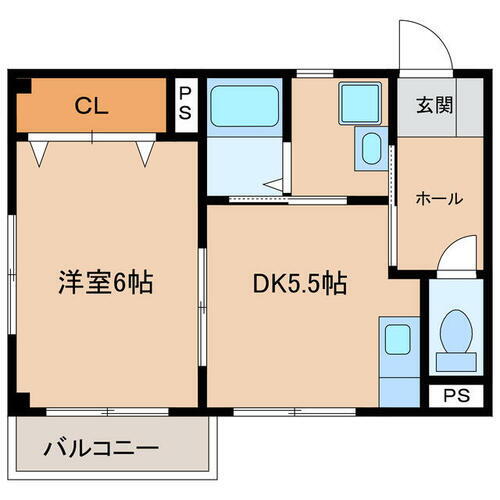 愛知県小牧市大字村中 1DK アパート 賃貸物件詳細