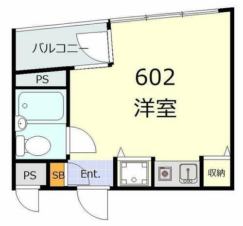 グローバリービューテラスⅣ 6階 ワンルーム 賃貸物件詳細