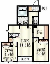 東京都昭島市中神町２丁目 賃貸マンション