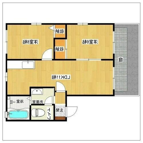 福岡県福岡市南区老司３丁目 2LDK アパート 賃貸物件詳細