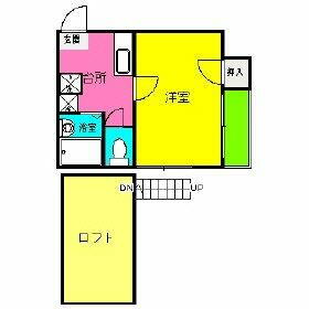 福岡県福岡市博多区那珂２丁目 竹下駅 1K アパート 賃貸物件詳細