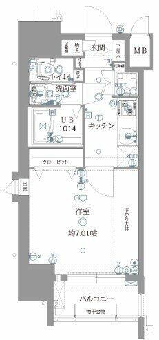 福岡県福岡市東区箱崎１丁目 箱崎駅 1K マンション 賃貸物件詳細
