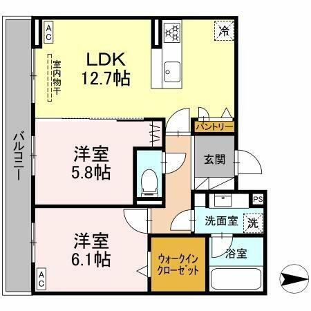 愛知県岡崎市美合西町字松下 賃貸アパート
