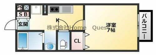 大阪府八尾市西山本町１丁目 河内山本駅 1K アパート 賃貸物件詳細