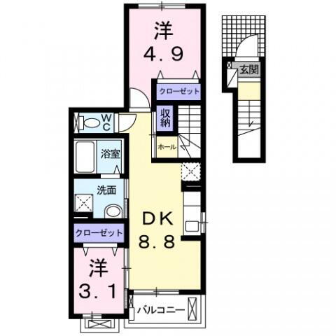 大阪府摂津市鳥飼中１丁目 南摂津駅 2DK アパート 賃貸物件詳細