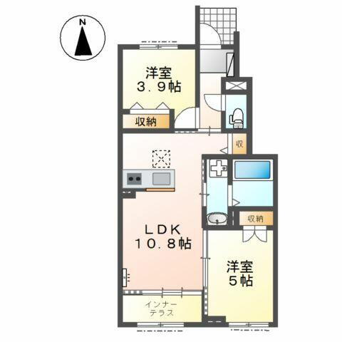 愛知県小牧市大字下末 小牧駅 2LDK アパート 賃貸物件詳細