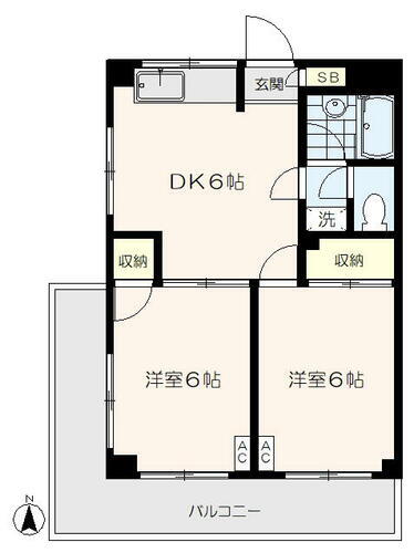 東京都練馬区高野台５丁目 石神井公園駅 2DK マンション 賃貸物件詳細