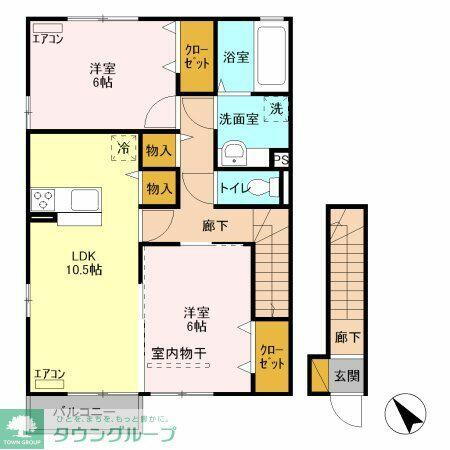 群馬県高崎市上中居町 賃貸アパート