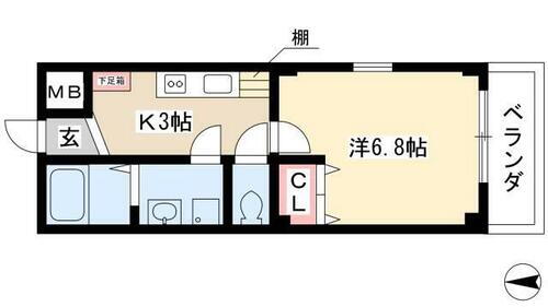 愛知県海部郡大治町大字西條字柳原 七宝駅 1K アパート 賃貸物件詳細