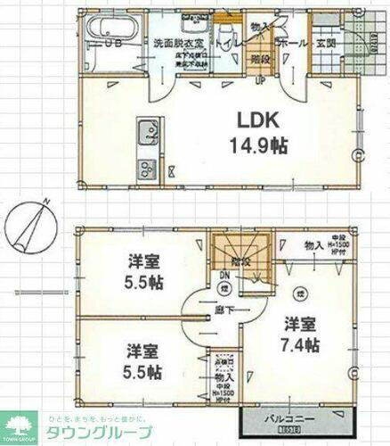 埼玉県北本市本宿６丁目 賃貸一戸建て
