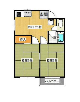 千葉県我孫子市日秀 湖北駅 2DK アパート 賃貸物件詳細