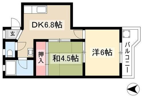 愛知県名古屋市中村区稲葉地町１丁目 中村公園駅 2DK マンション 賃貸物件詳細