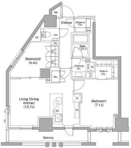 東京都目黒区碑文谷４丁目 都立大学駅 2LDK マンション 賃貸物件詳細
