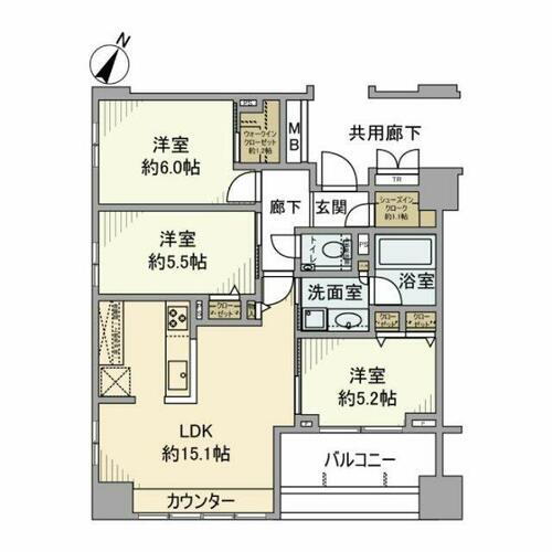 神奈川県横浜市西区中央１丁目 横浜駅 3LDK マンション 賃貸物件詳細