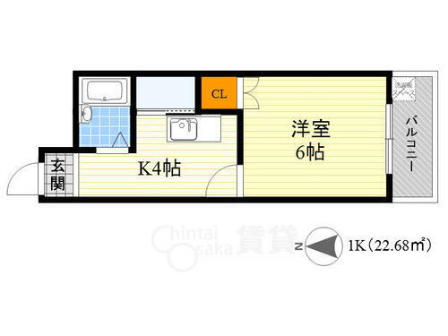 大阪府大阪市都島区都島北通１丁目 都島駅 1K マンション 賃貸物件詳細
