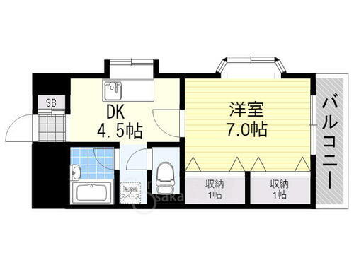 大阪府大阪市東淀川区上新庄２丁目 上新庄駅 1DK マンション 賃貸物件詳細