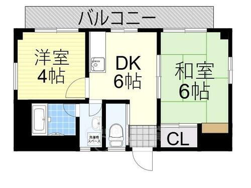 清泉ビル江坂 1階 2DK 賃貸物件詳細