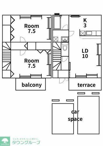 神奈川県横浜市都筑区茅ケ崎東１丁目 テラスハウス