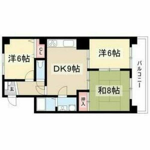 愛知県名古屋市名東区高社２丁目 一社駅 3DK マンション 賃貸物件詳細