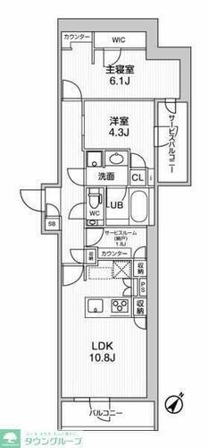 コンポジット渋谷初台 地下1階 2SLDK 賃貸物件詳細