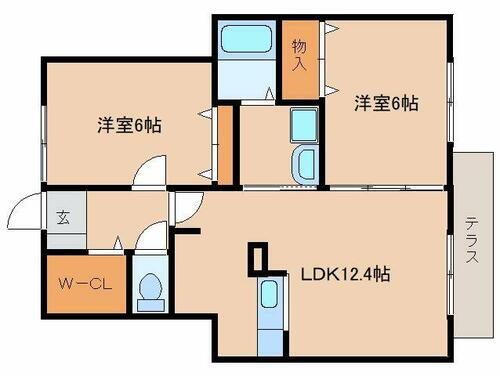 奈良県天理市西長柄町 長柄駅 2LDK アパート 賃貸物件詳細