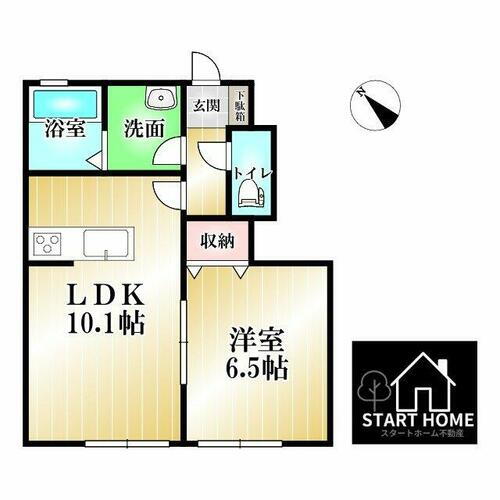 徳島県徳島市北田宮２丁目 徳島駅 1LDK アパート 賃貸物件詳細
