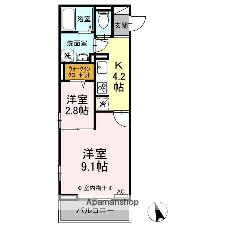 山梨県甲府市武田３丁目 甲府駅 1K アパート 賃貸物件詳細