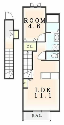 徳島県阿南市見能林町長池ノ北 賃貸アパート