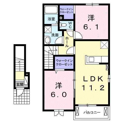 愛媛県新居浜市中村松木１丁目 新居浜駅 2LDK アパート 賃貸物件詳細