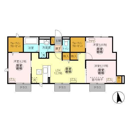 セリナ木更津　Ａ 1階 3LDK 賃貸物件詳細
