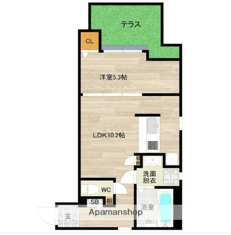 福岡県福岡市西区石丸１丁目 姪浜駅 1LDK アパート 賃貸物件詳細